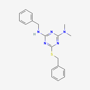 N'-benzyl-6-(benzylthio)-N,N-dimethyl-1,3,5-triazine-2,4-diamine