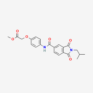 methyl (4-{[(2-isobutyl-1,3-dioxo-2,3-dihydro-1H-isoindol-5-yl)carbonyl]amino}phenoxy)acetate