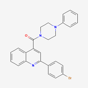 molecular formula C26H22BrN3O B3517663 [2-(4-BROMOPHENYL)-4-QUINOLYL](4-PHENYLPIPERAZINO)METHANONE 