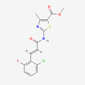 methyl 2-{[3-(2-chloro-6-fluorophenyl)acryloyl]amino}-4-methyl-1,3-thiazole-5-carboxylate