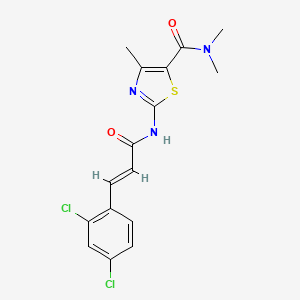 2-{[3-(2,4-dichlorophenyl)acryloyl]amino}-N,N,4-trimethyl-1,3-thiazole-5-carboxamide