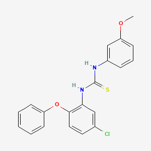 molecular formula C20H17ClN2O2S B3517745 1-(5-Chloro-2-phenoxyphenyl)-3-(3-methoxyphenyl)thiourea 