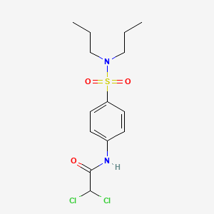 molecular formula C14H20Cl2N2O3S B3517760 2,2-dichloro-N-{4-[(dipropylamino)sulfonyl]phenyl}acetamide 