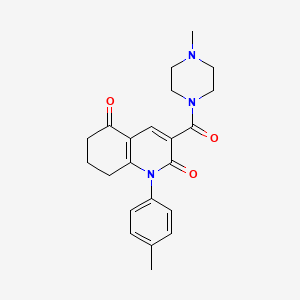 1-(4-methylphenyl)-3-[(4-methyl-1-piperazinyl)carbonyl]-7,8-dihydro-2,5(1H,6H)-quinolinedione