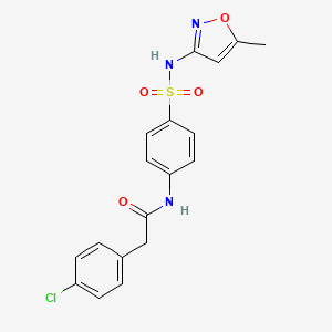 2-(4-CHLOROPHENYL)-N-{4-[(5-METHYL-12-OXAZOL-3-YL)SULFAMOYL]PHENYL}ACETAMIDE