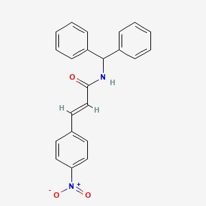 N-(diphenylmethyl)-3-(4-nitrophenyl)acrylamide