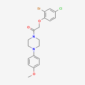 molecular formula C19H20BrClN2O3 B3517845 1-[(2-bromo-4-chlorophenoxy)acetyl]-4-(4-methoxyphenyl)piperazine 