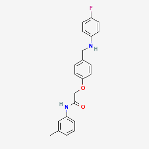 2-(4-{[(4-fluorophenyl)amino]methyl}phenoxy)-N-(3-methylphenyl)acetamide