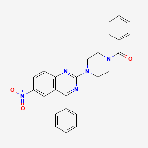 2-(4-benzoylpiperazin-1-yl)-6-nitro-4-phenylquinazoline