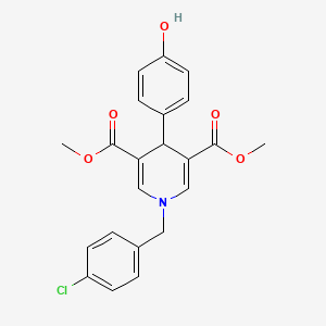 3,5-DIMETHYL 1-[(4-CHLOROPHENYL)METHYL]-4-(4-HYDROXYPHENYL)-1,4-DIHYDROPYRIDINE-3,5-DICARBOXYLATE