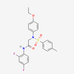 N~1~-(2,4-difluorophenyl)-N~2~-(4-ethoxyphenyl)-N~2~-[(4-methylphenyl)sulfonyl]glycinamide