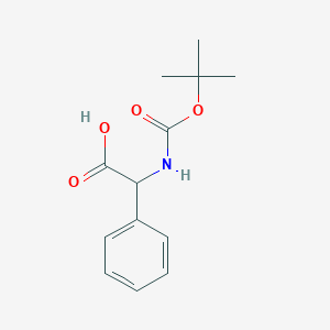 molecular formula C13H17NO4 B351802 tert-Butoxycarbonylamino-phenyl-acetic acid CAS No. 3601-66-9