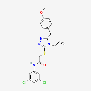 N-(3,5-dichlorophenyl)-2-{[5-(4-methoxybenzyl)-4-(prop-2-en-1-yl)-4H-1,2,4-triazol-3-yl]sulfanyl}acetamide