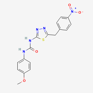 1-(4-Methoxyphenyl)-3-[5-[(4-nitrophenyl)methyl]-1,3,4-thiadiazol-2-yl]urea