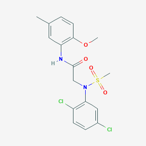 2-(2,5-dichloro-N-methylsulfonylanilino)-N-(2-methoxy-5-methylphenyl)acetamide