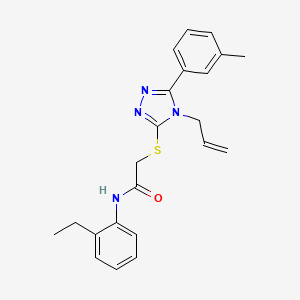 N-(2-ethylphenyl)-2-{[5-(3-methylphenyl)-4-(prop-2-en-1-yl)-4H-1,2,4-triazol-3-yl]sulfanyl}acetamide