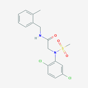 2-(2,5-dichloro-N-methylsulfonylanilino)-N-[(2-methylphenyl)methyl]acetamide