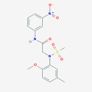 N~2~-(2-methoxy-5-methylphenyl)-N~2~-(methylsulfonyl)-N-(3-nitrophenyl)glycinamide