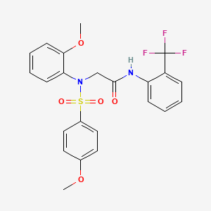 N~2~-(2-methoxyphenyl)-N~2~-[(4-methoxyphenyl)sulfonyl]-N~1~-[2-(trifluoromethyl)phenyl]glycinamide