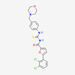 molecular formula C23H21Cl2N3O3S B3518289 5-(2,3-dichlorophenyl)-N-({[4-(4-morpholinylmethyl)phenyl]amino}carbonothioyl)-2-furamide 