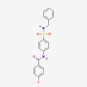 N-[4-(benzylsulfamoyl)phenyl]-4-fluorobenzamide