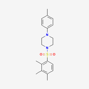 molecular formula C20H26N2O2S B3518375 1-(4-Methylphenyl)-4-(2,3,4-trimethylbenzenesulfonyl)piperazine 