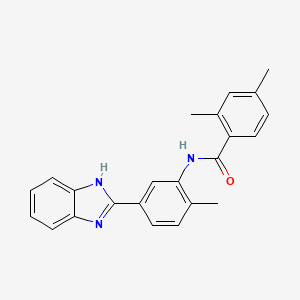 N-[5-(1H-benzimidazol-2-yl)-2-methylphenyl]-2,4-dimethylbenzamide