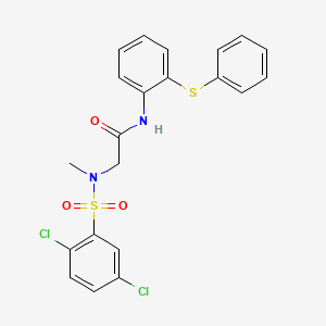 N~2~-[(2,5-dichlorophenyl)sulfonyl]-N~2~-methyl-N-[2-(phenylsulfanyl)phenyl]glycinamide