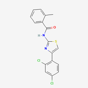 N-[4-(2,4-dichlorophenyl)-1,3-thiazol-2-yl]-2-methylbenzamide