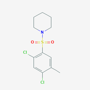 molecular formula C12H15Cl2NO2S B351841 1-(2,4-Dichloro-5-methylphenyl)sulfonylpiperidine CAS No. 325812-23-5