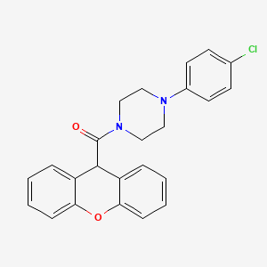 molecular formula C24H21ClN2O2 B3518433 [4-(4-CHLOROPHENYL)PIPERAZINO](9H-XANTHEN-9-YL)METHANONE 