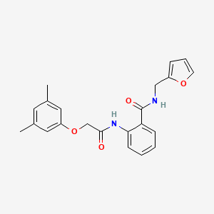 2-{[2-(3,5-DIMETHYLPHENOXY)ACETYL]AMINO}-N-(2-FURYLMETHYL)BENZAMIDE