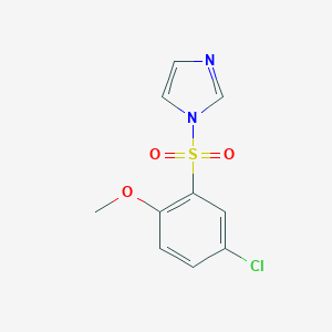 molecular formula C10H9ClN2O3S B351844 1-(5-Chloro-2-methoxyphenyl)sulfonylimidazole CAS No. 325810-85-3