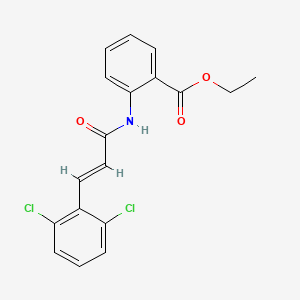 ethyl 2-{[3-(2,6-dichlorophenyl)acryloyl]amino}benzoate