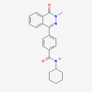 N-cyclohexyl-4-(3-methyl-4-oxophthalazin-1-yl)benzamide