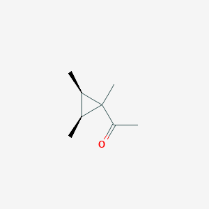 molecular formula C8H14O B035185 Ethanone, 1-(1,2,3-trimethylcyclopropyl)-, (1alpha,2alpha,3alpha)-(9CI) CAS No. 106011-88-5