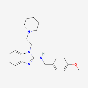 N-(4-methoxybenzyl)-1-[2-(1-piperidinyl)ethyl]-1H-benzimidazol-2-amine