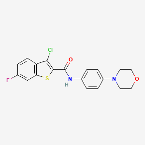 3-chloro-6-fluoro-N-(4-morpholinophenyl)benzo[b]thiophene-2-carboxamide