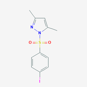 molecular formula C11H11IN2O2S B351856 1-(4-Iodophenyl)sulfonyl-3,5-dimethylpyrazole CAS No. 433942-65-5