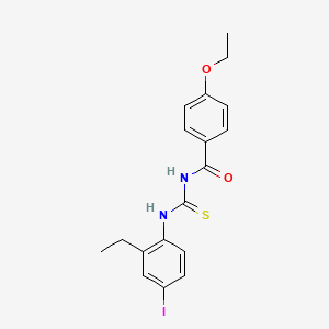 4-ethoxy-N-[(2-ethyl-4-iodophenyl)carbamothioyl]benzamide