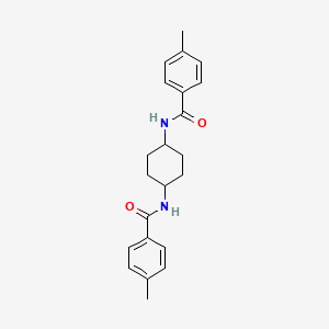 4-methyl-N-[4-[(4-methylbenzoyl)amino]cyclohexyl]benzamide