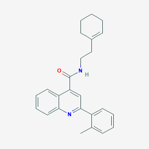 molecular formula C25H26N2O B3518581 N-[2-(1-cyclohexen-1-yl)ethyl]-2-(2-methylphenyl)-4-quinolinecarboxamide 