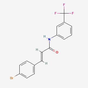 (2E)-3-(4-bromophenyl)-N-[3-(trifluoromethyl)phenyl]prop-2-enamide