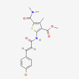 methyl 2-{[3-(4-bromophenyl)acryloyl]amino}-5-[(dimethylamino)carbonyl]-4-methyl-3-thiophenecarboxylate