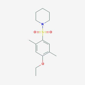 molecular formula C15H23NO3S B351867 1-(4-Ethoxy-2,5-dimethylphenyl)sulfonylpiperidine CAS No. 713096-74-3
