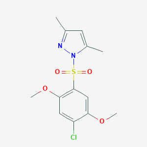 1-(4-Chloro-2,5-dimethoxy-benzenesulfonyl)-3,5-dimethyl-1H-pyrazole