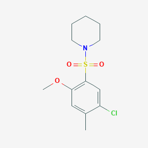 1-(5-Chloro-2-methoxy-4-methylphenyl)sulfonylpiperidine