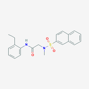 N~1~-(2-ethylphenyl)-N~2~-methyl-N~2~-(2-naphthylsulfonyl)glycinamide