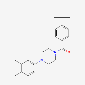 molecular formula C23H30N2O B3518735 1-(4-tert-butylbenzoyl)-4-(3,4-dimethylphenyl)piperazine 