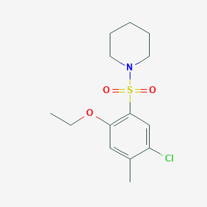 molecular formula C14H20ClNO3S B351874 1-(5-Chloro-2-ethoxy-4-methylphenyl)sulfonylpiperidine CAS No. 714205-60-4